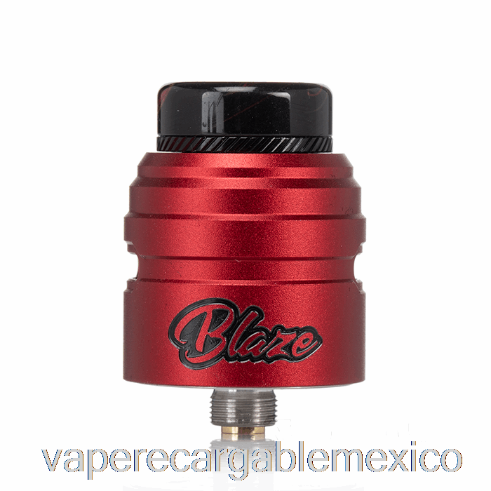 Vape Recargable Thunderhead Creations Blaze Solo 24mm Bf Rda Rojo
